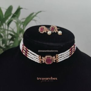 Minimal pearl Choker set